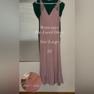Amazon Women’s Dusty Rose Maxi Dress